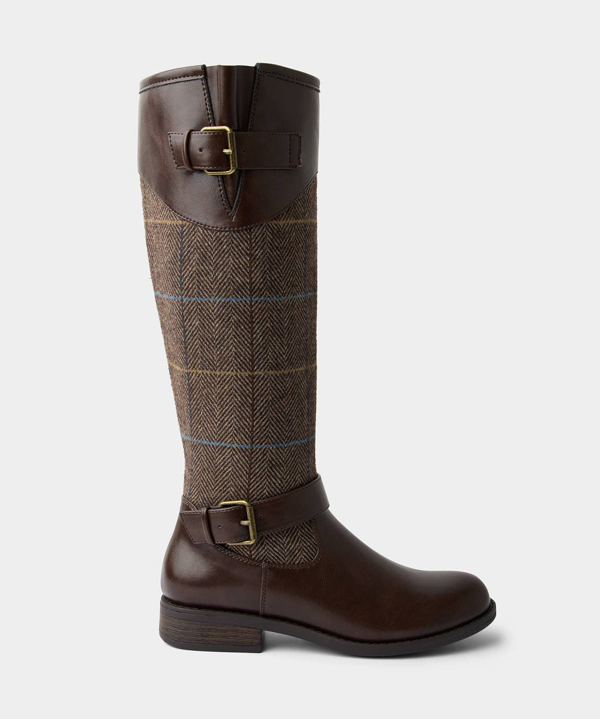 County Walks Long Boots: Brown / Upper: 95% Microfibre, 5% PU, Lining & Sock: 100% Textile, Outsole: 100% TPR, Sock: 100% PU / 6