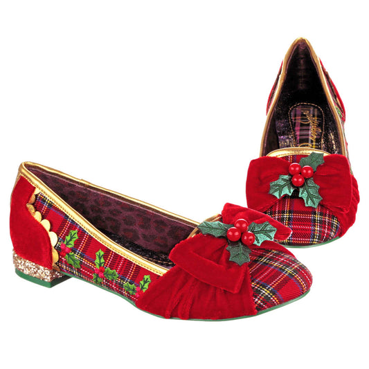 Irregular choice shoes hello Holly red flats £99 now £59.99