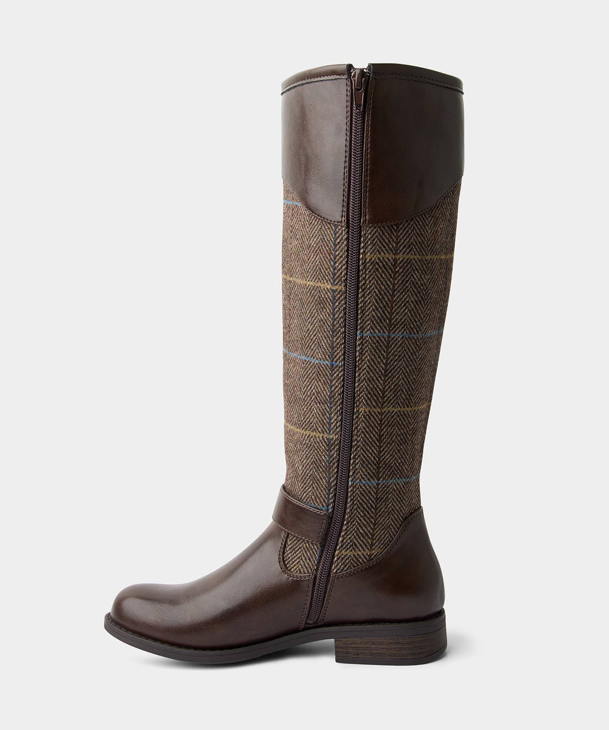 County Walks Long Boots: Brown / Upper: 95% Microfibre, 5% PU, Lining & Sock: 100% Textile, Outsole: 100% TPR, Sock: 100% PU / 7