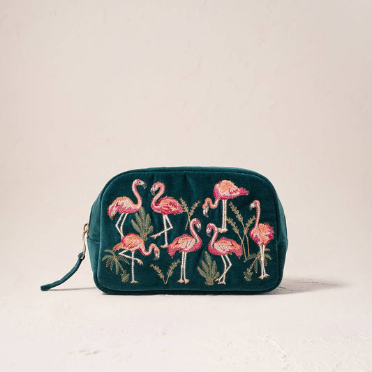 Elizabeth Scarlett flamingo makeup bag uk postage included