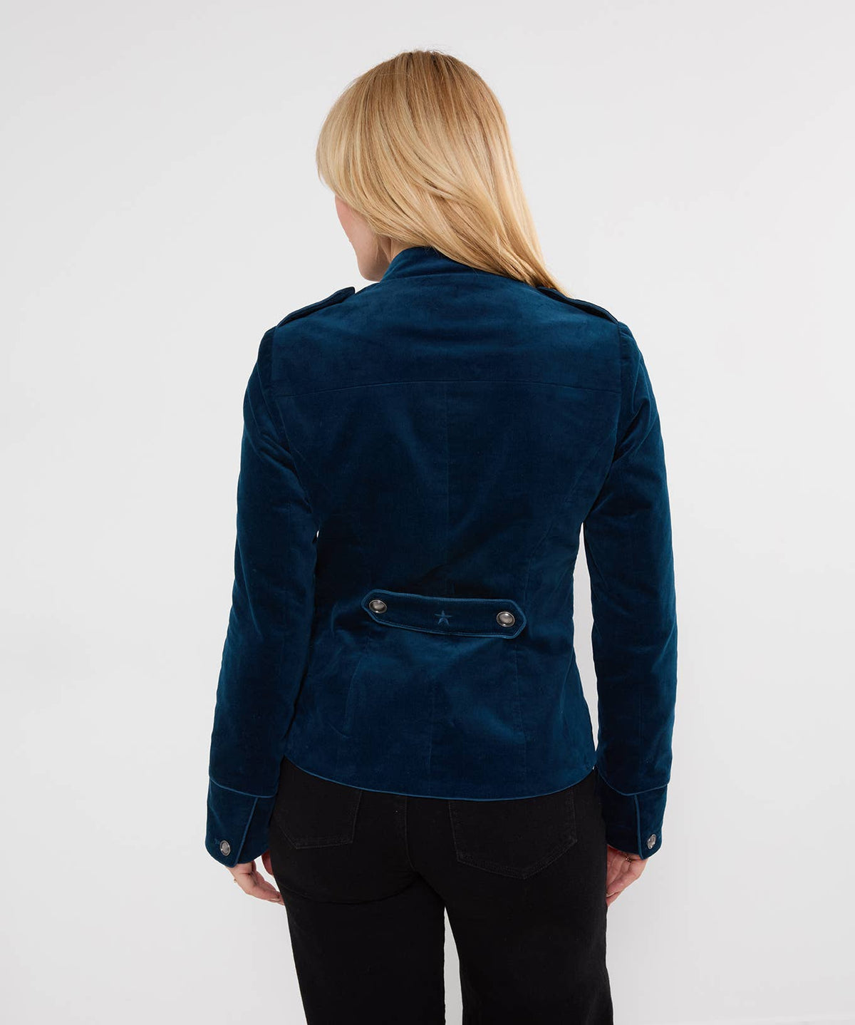 Joe browns winter Majestic Moleskin Military Jacket: Teal / Shell: 98% Cotton, 2% Elastane
Lining/: 100% Polyester / 16