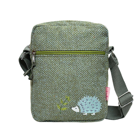 Lua hedgehog herringbone crossbody bag