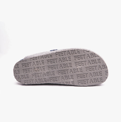 Dr Keller HEART Womens Mule Slippers Grey