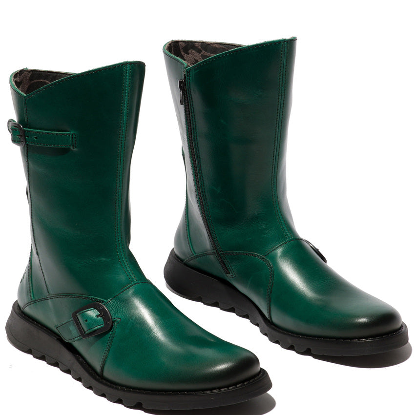 fly london rug shamrock green mes 2 new winter collection 2023 leather boots £160 size 37,40,42 now £85 no returns