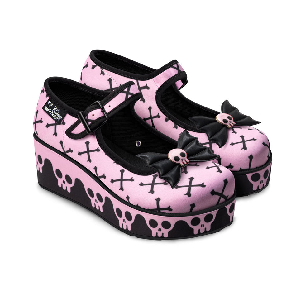 Hot chocolate design pink  bones Mary Jane platform £44.99 plus postage uk5 available