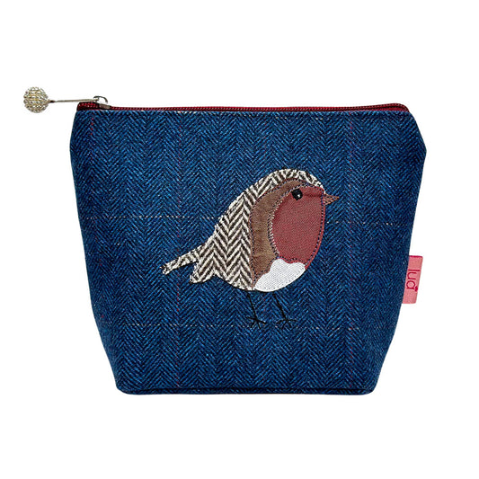 Lua robin herringbone purse pouch