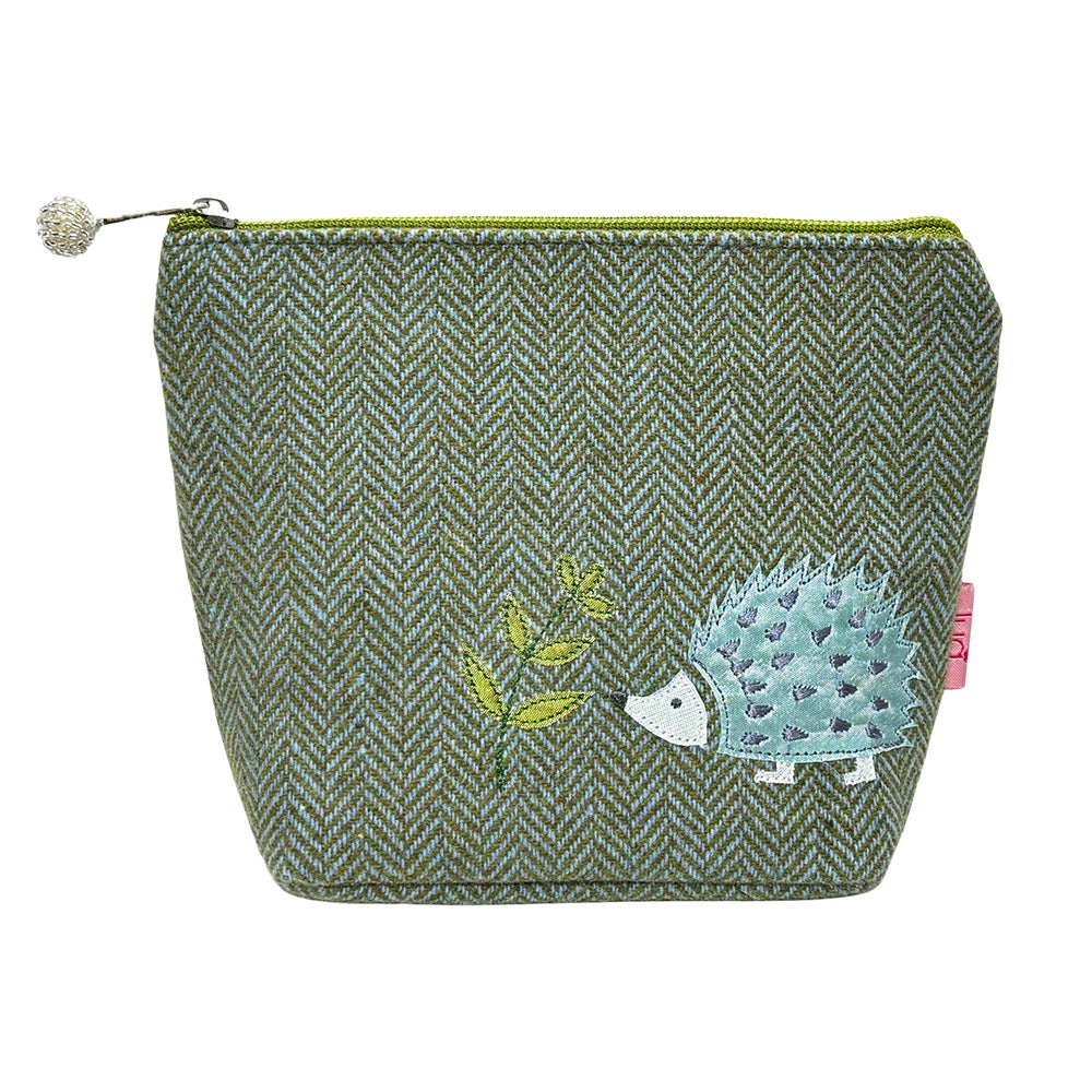 Lua hedgehog herringbone purse pouch