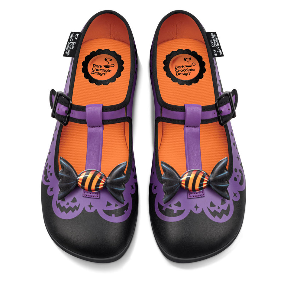 Hot chocolate design pumpkin twist Mary Jane Flats size uk4 sale £44.99 plus postage