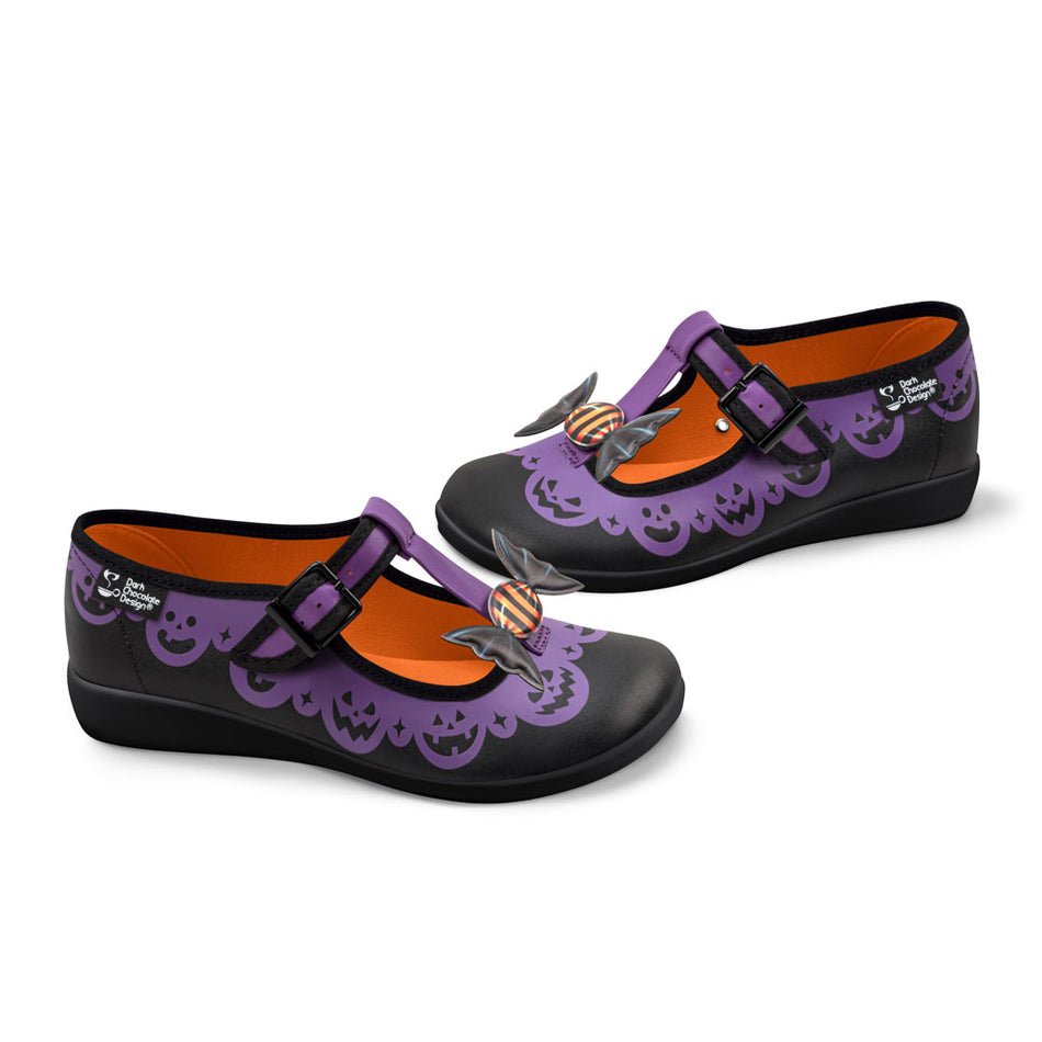 Hot chocolate design pumpkin twist Mary Jane Flats size uk4 sale £44.99 plus postage