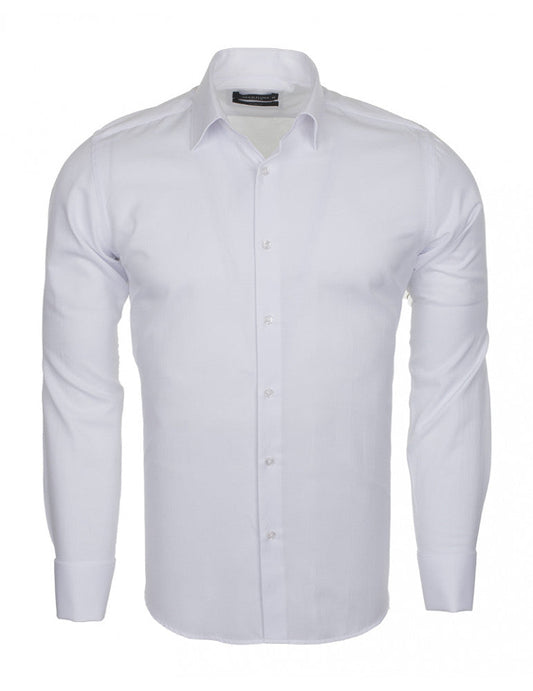 Makrom gents long french cuff shirt white S-6XL sale