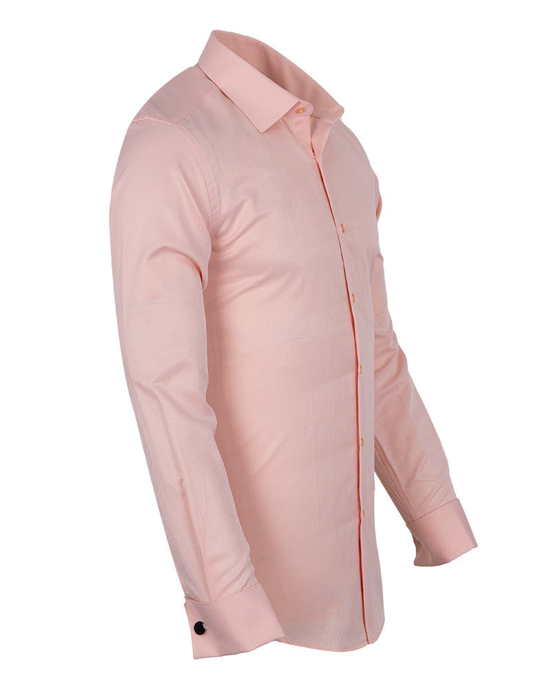 Makrom gents long french cuff shirt pink S-6XL