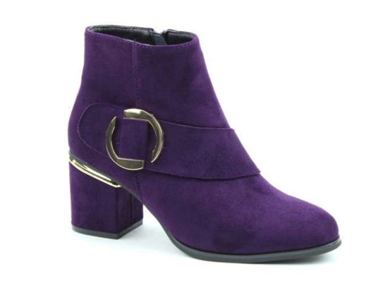 heavenly feet bella donna purple faux suede uk 3,4  £54.95