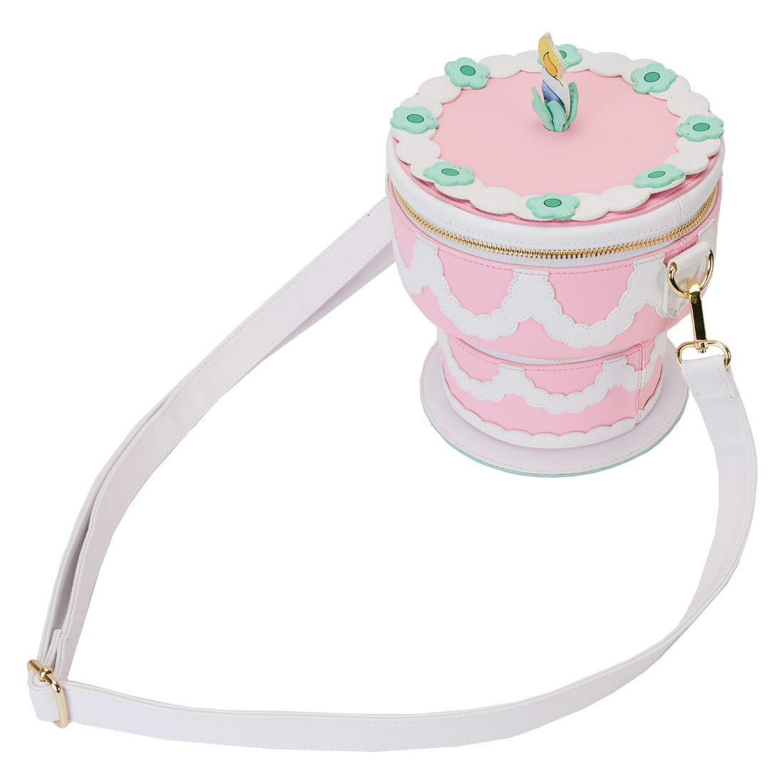 Loungefly 2024 alice in Wonderland happy unbirthday crossbody cake