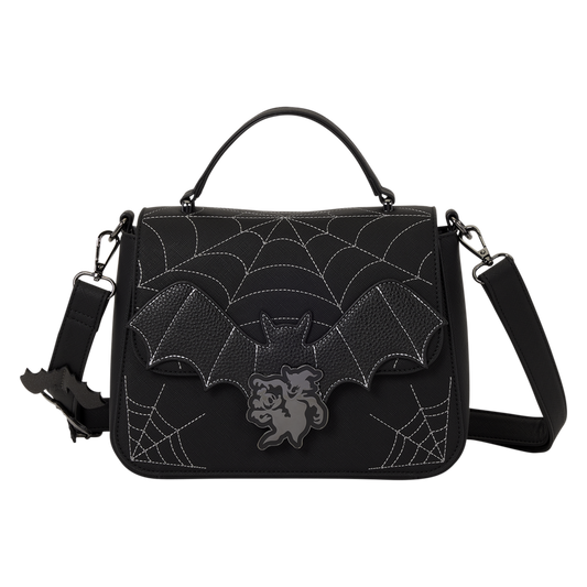 Loungefly Minnie and mickey spiderweb crossbody bag