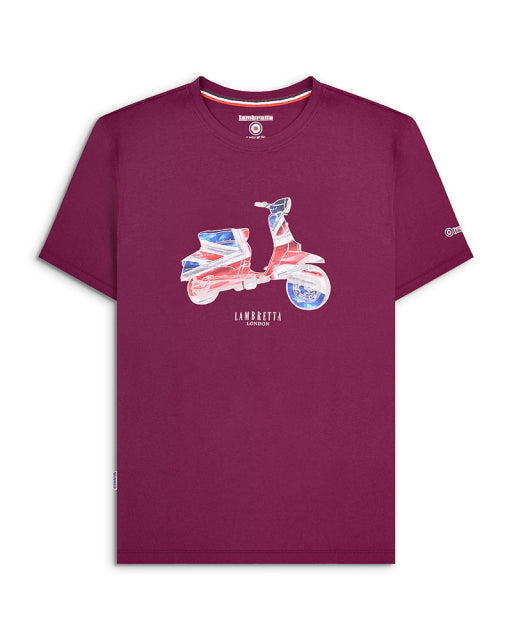 Lambretta gents discounted scooter flag tee uk medium now £15 plus postage