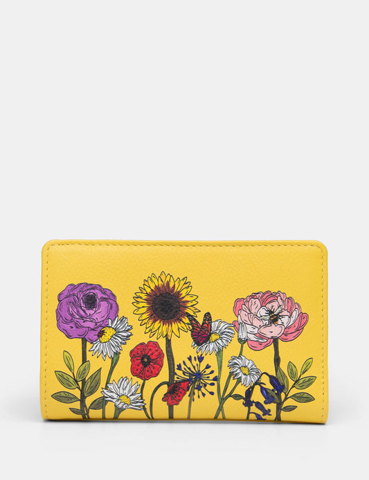 Yoshi wildflower flap over zip purse
