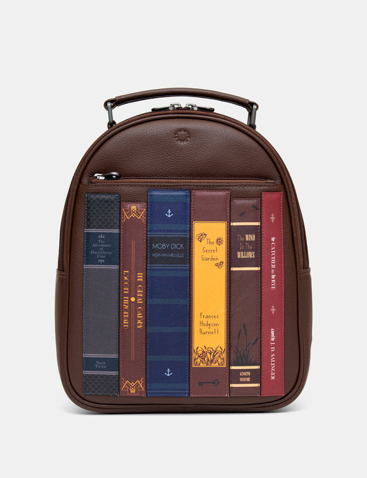 Yoshi brown Bookworm  leather backpack