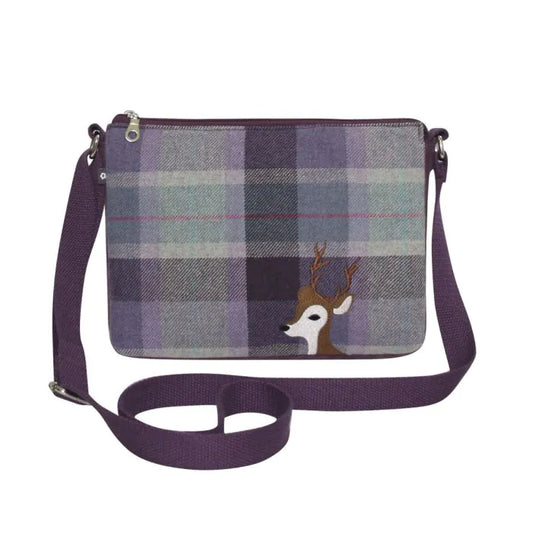 Earth squared tweed deer messenger bag new collection