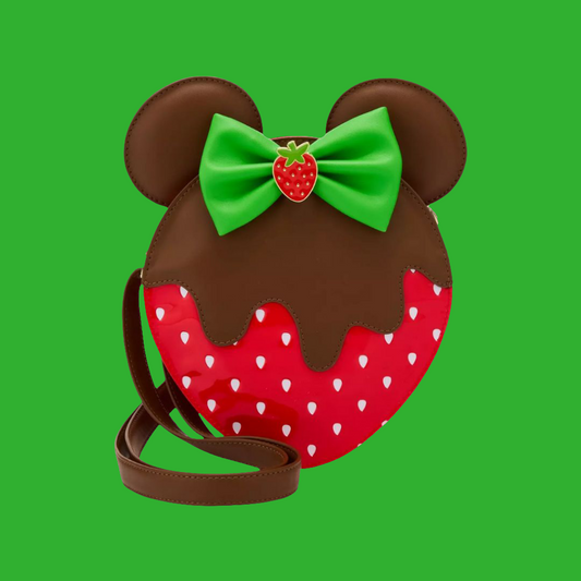 Loungefly 2025 Minnie Mouse Chocolate Dipped Strawberry Ears Scented Disney