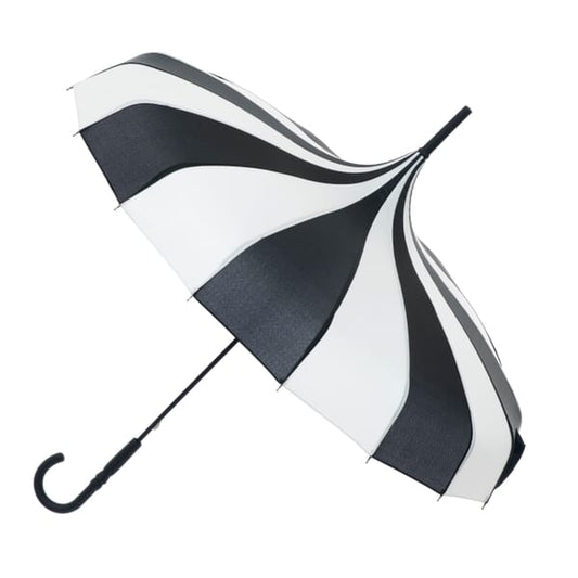 Soake pagoda black and cream umbrella includes parcel force express postage if collecting in store £21.99