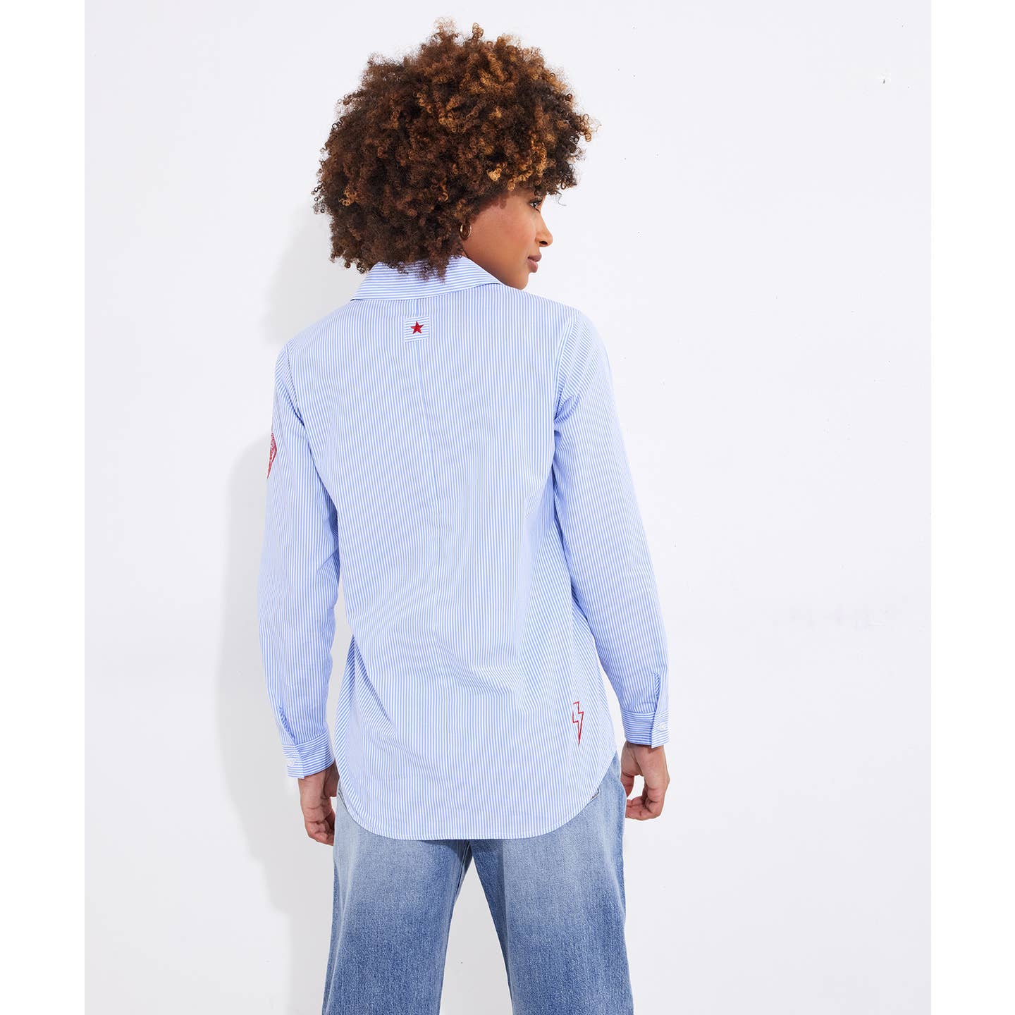 Joe browns 2025 marcie cotton stripped shirt blue