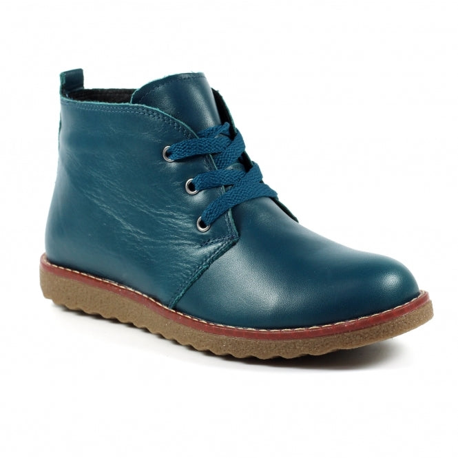 Lunar claire petrol new collection leather boots leather  slim fitting