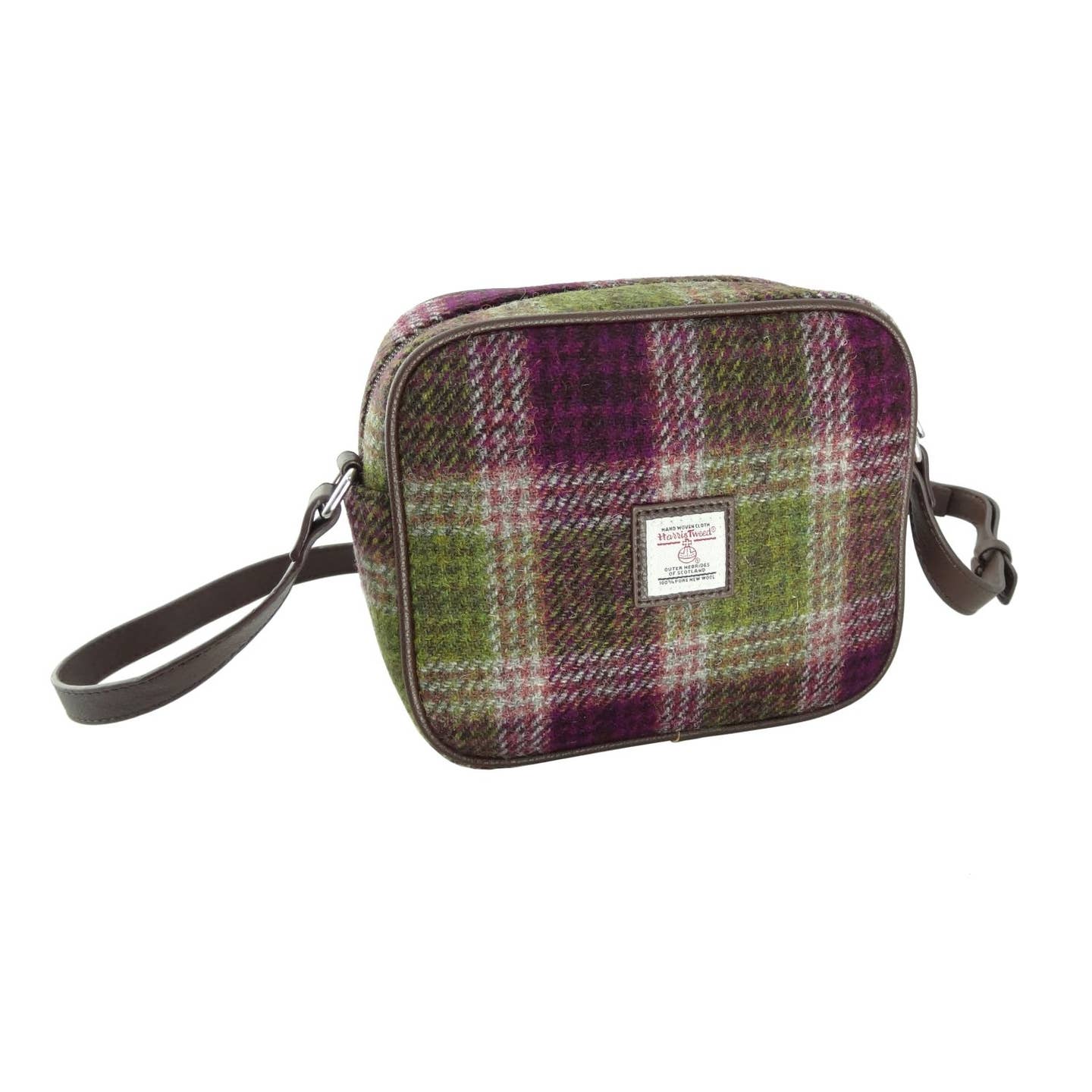 Glen Appin of Scotland Harris tweed almond mini bag