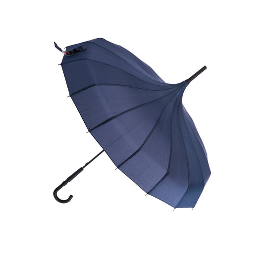 Soake pagoda umbrella navy blue free uk postage