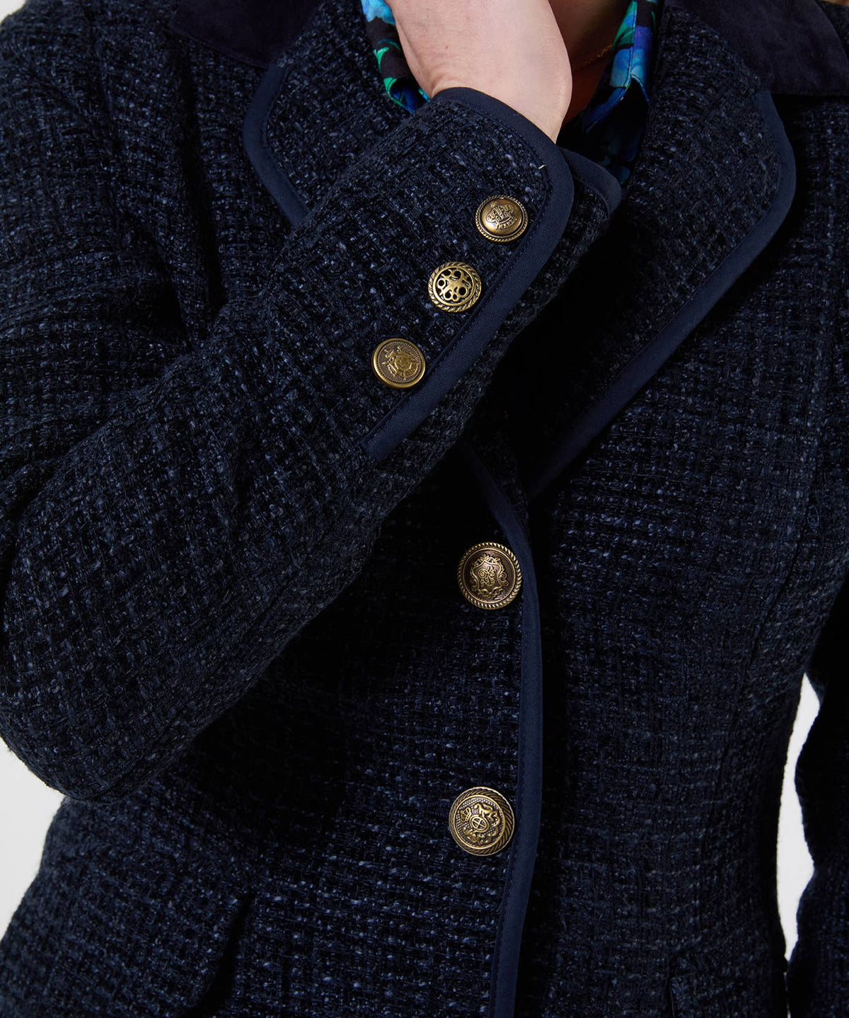 Joe's browns Favourite Forever Jacket: Midnight / Shell: 100% Polyester, Trim: 98% Cotton 2% Elastane, Lining: 100% Polyester / 16