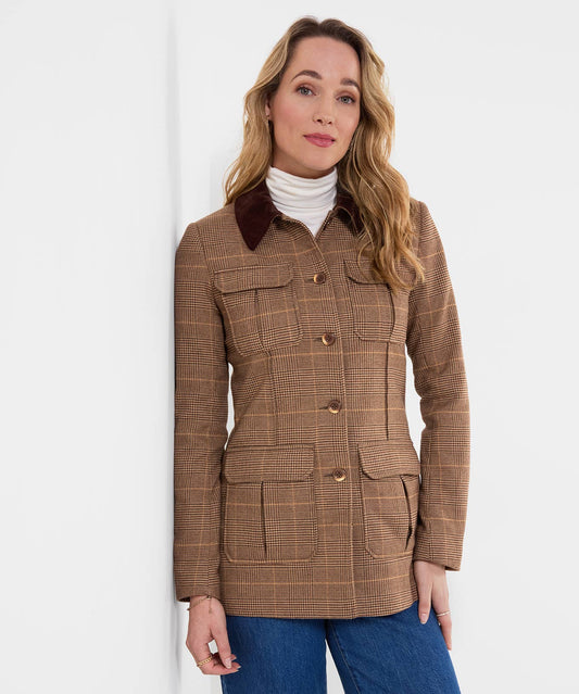 Joe browns Remarkable Heritage Utility Jacket: Brown / Shell: 99% Polyester, 1% Polyurethane. Trim: 100% Cotton. Lining: 100% Polyester / 16