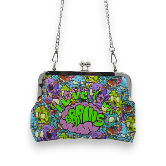 Bits and Bags Co I Love Your Brains Zombie crossover bag pre order arrives begining of March includes UK postage