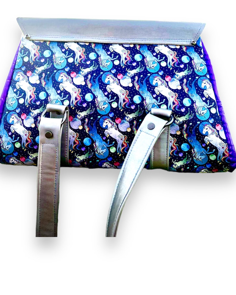 Bits and Bags Co Unicorns in  Space shoulder bag pre order arrives begining of March includes UK postage