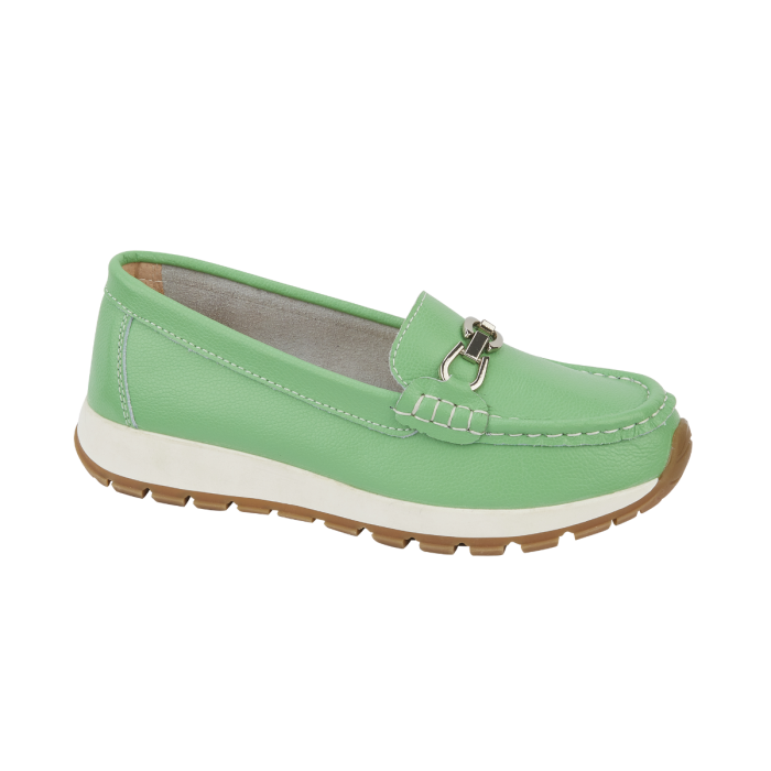 Jo and Joe ladies leather comfy flat shoe new collection mint green £24.99 plus postage