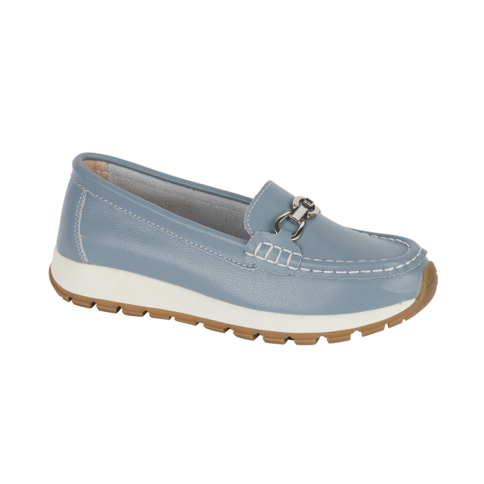 Jo and Joe ladies leather comfy flat shoe new collection baby blue £24.99 plus postage