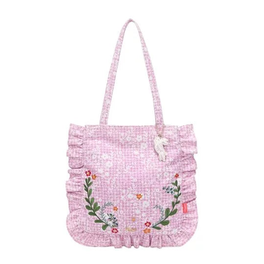 Vendula london woodland rabbits ruffle tote