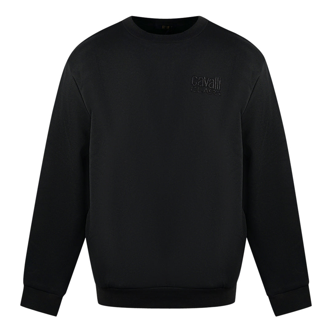 Roberto Cavalli gents discounted designer black jumper £85 now £40 sale