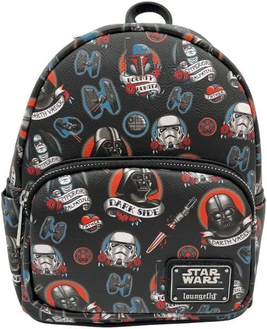 Loungefly 2025 Star Wars The Dark Side tattoo backpack