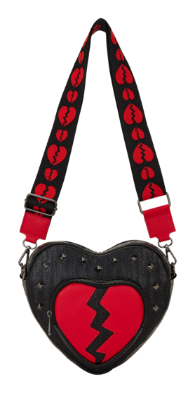 Loungefly figural broken heart crossbody new in