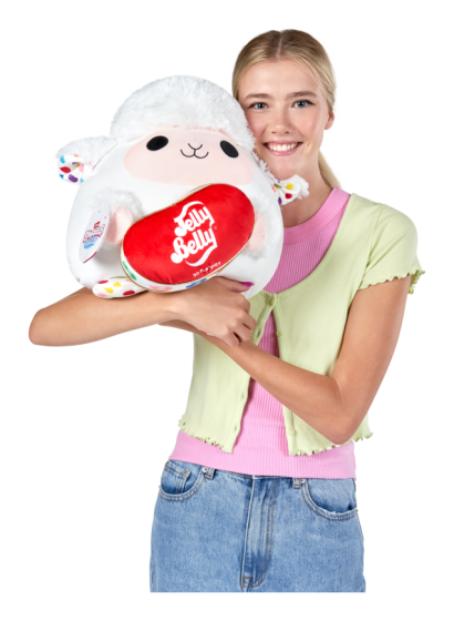 Snackles 14inch plushie lamb and jelly belly