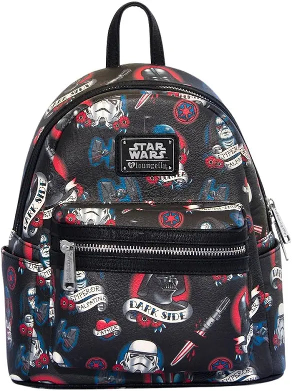 Loungefly 2025 Star Wars The Dark Side tattoo backpack