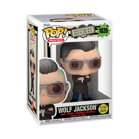 Wolf Jackson 1826 Beetlejuice Beetlejuice Glow In The Dark Funko Pop Vinyl £13.99 plus postage