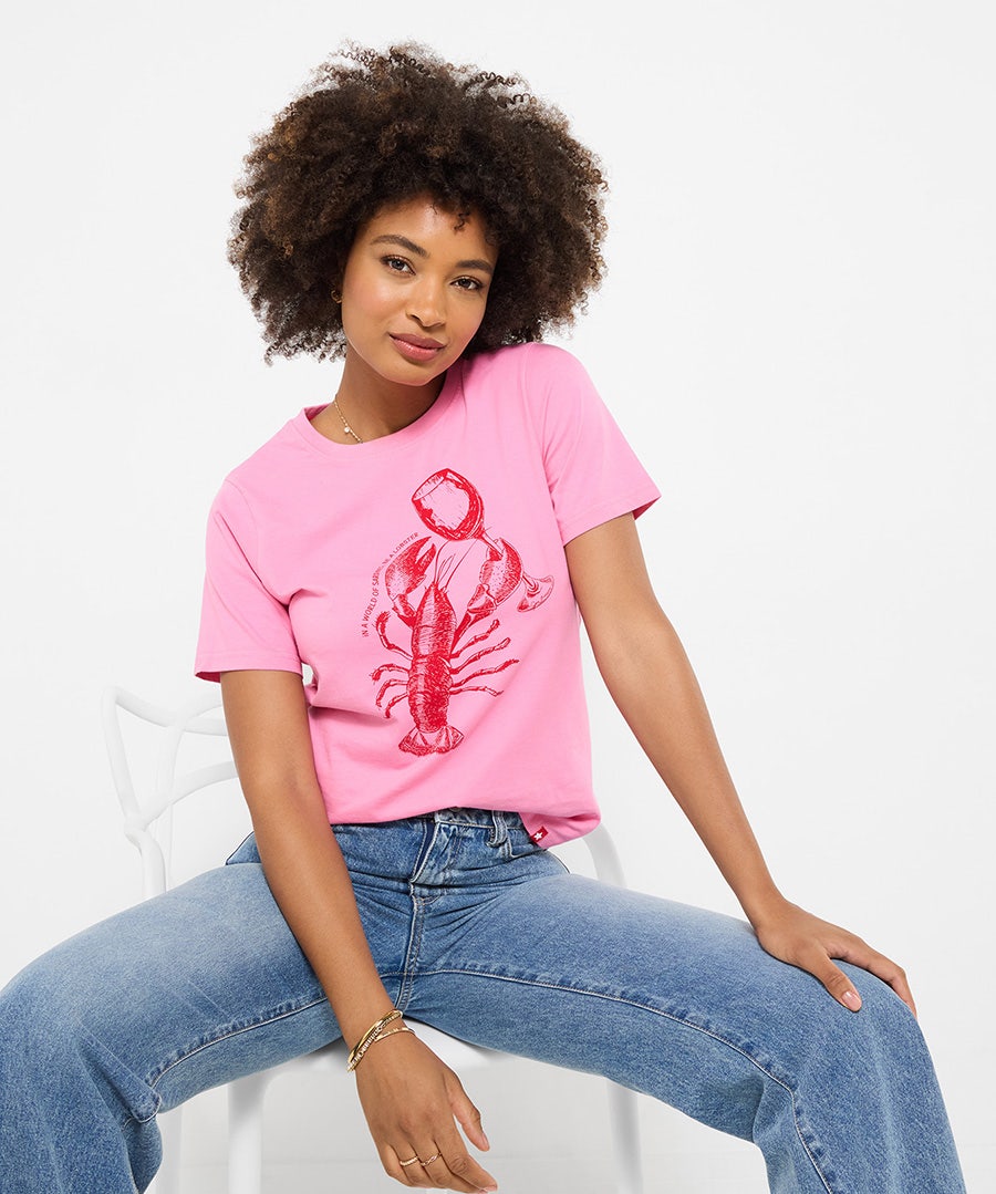 Joe browns ladies summer 2026 be a lobster tshirt £22 postage included sale £15 plus postage