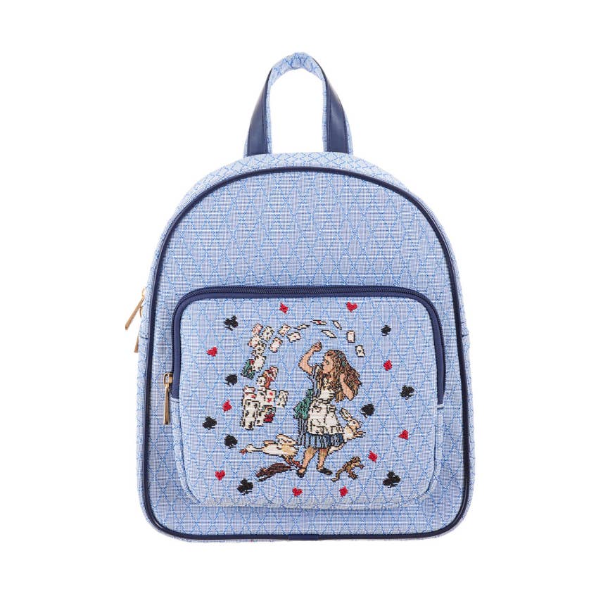 Alice in Wonderland nothing but a pack of cards backpack