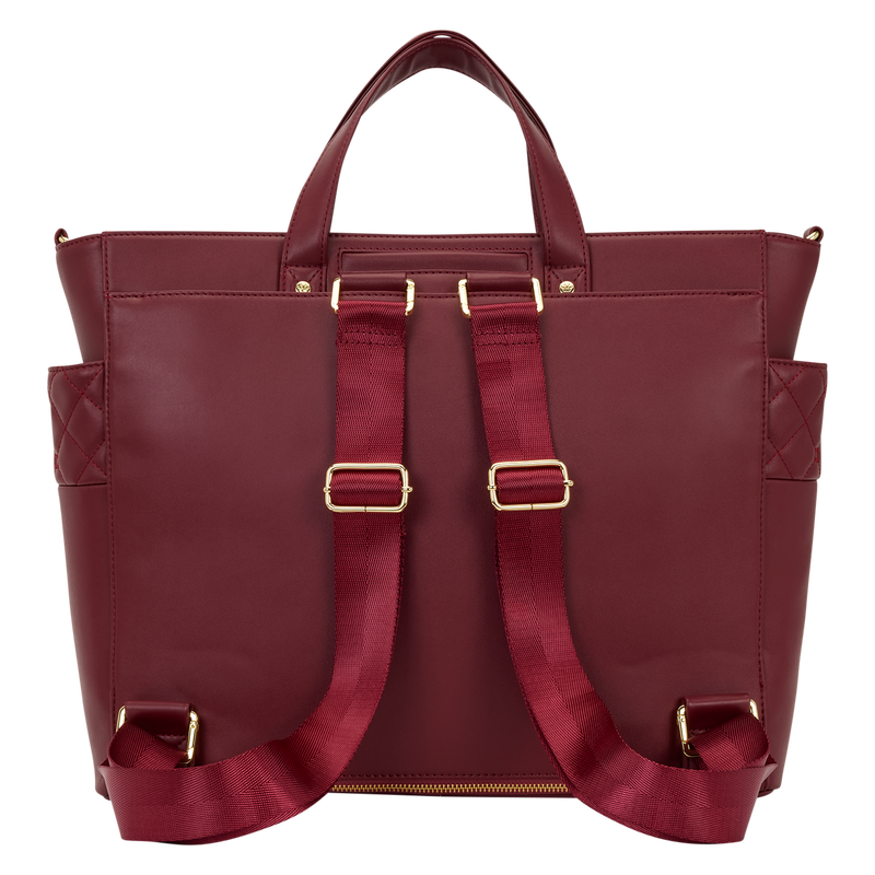 Loungefly 2025 The Mo Convertible Backpack & Tote Bag red