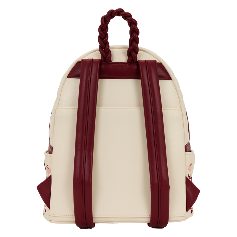 Loungefly 2025 Cream & Red Floral Mini Backpack