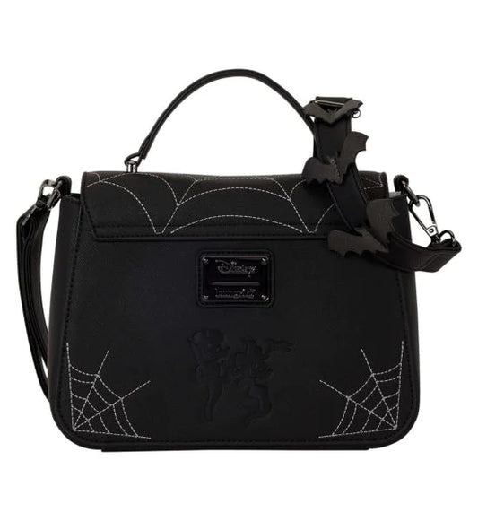 Loungefly Minnie and mickey spiderweb crossbody bag