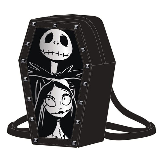 Licensed Bags 2025 The Nightmare before Christmas Fashion - Faux Leather Backpack Jack Coffin-shaped