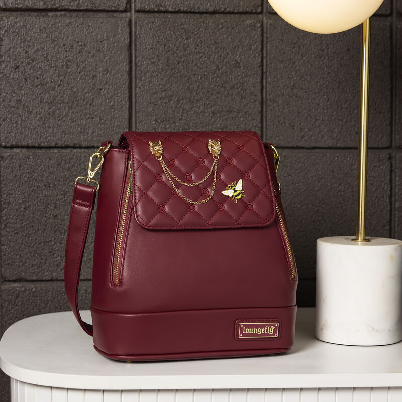 Loungefly 2025 The Lilly Convertible Mini Backpack & Crossbody Bag red