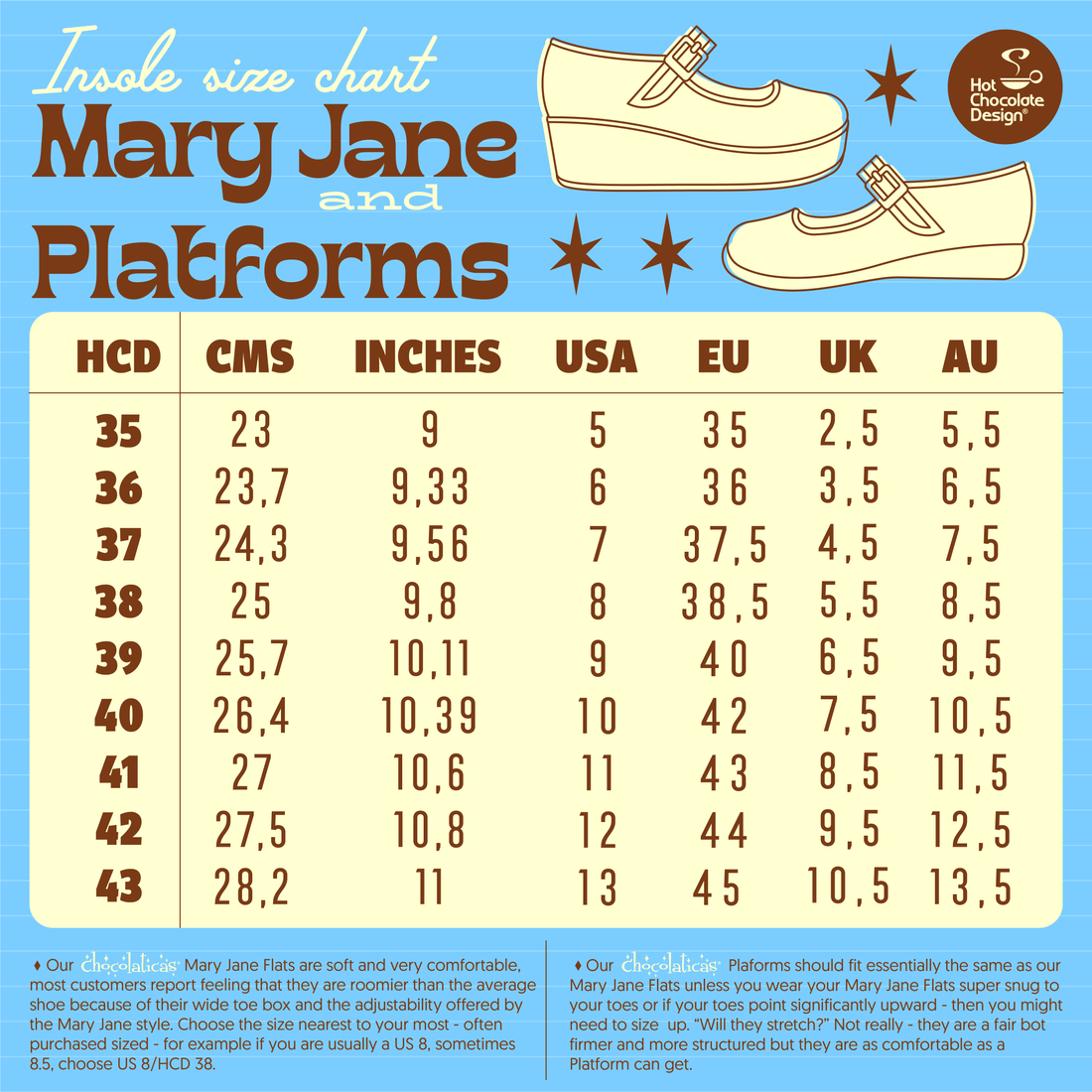 Hot chocolate design 2025 Mary Jane Flats masquerade eta july