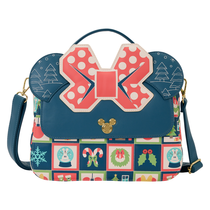 Loungefly 2025 Minnie Mouse Holiday Crossbody Bag